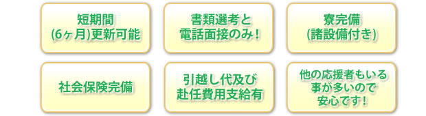 離島応援ナースの特徴
